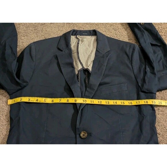 Bonobos Slim Fit Deconstructed 100% Cotton Blue Blazer Men's 38R - Picture 6 of 8
